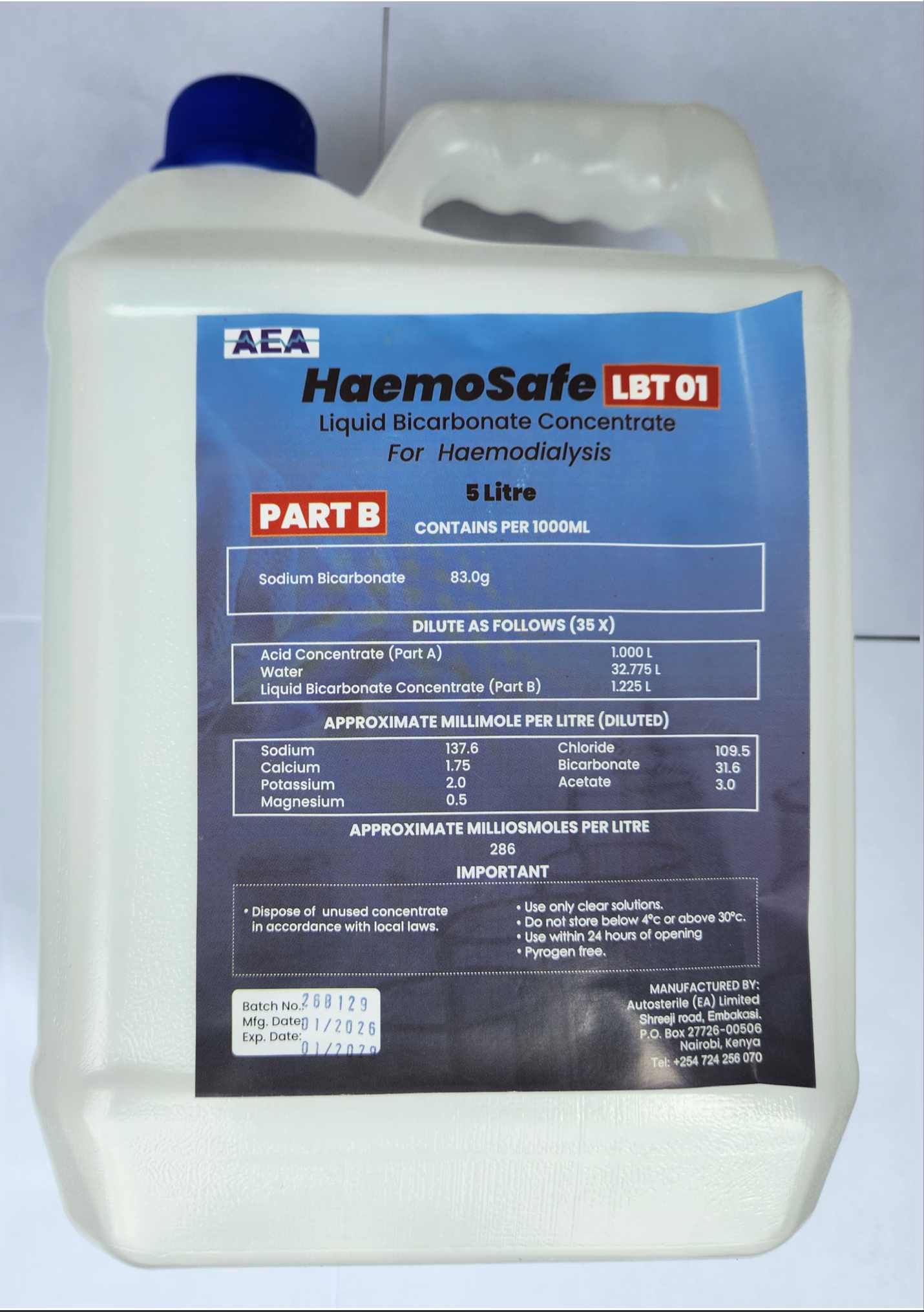 HaemoSafe Liquid Bicarbonate