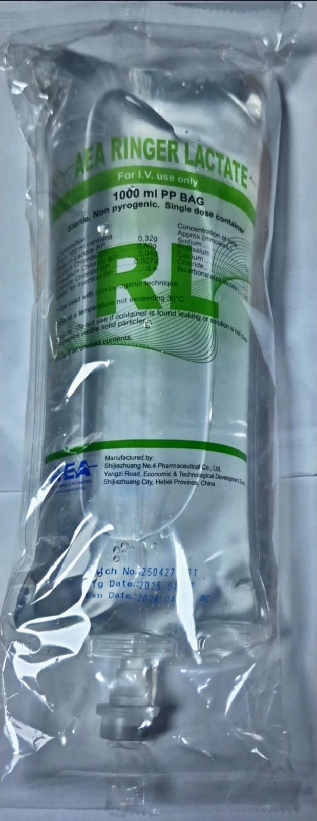 AEA Ringers Lactate USP 1,000Ml